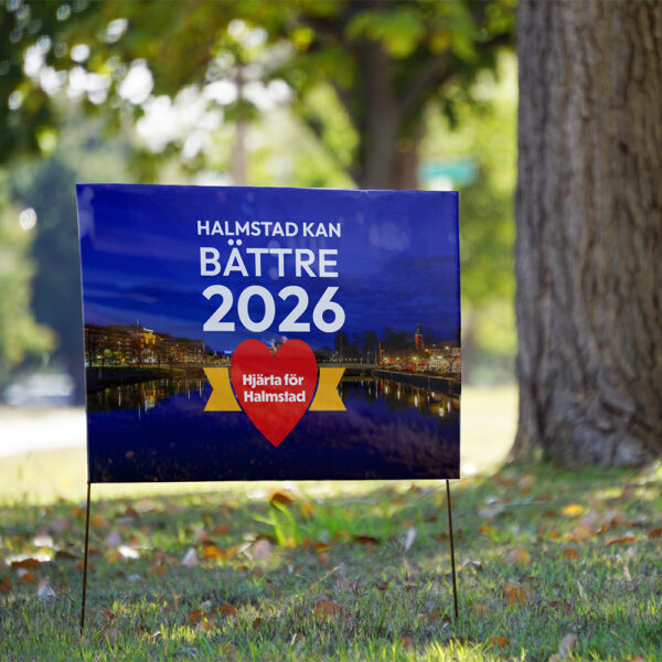 Fastighetsmäklarskylt - Miljövänlig