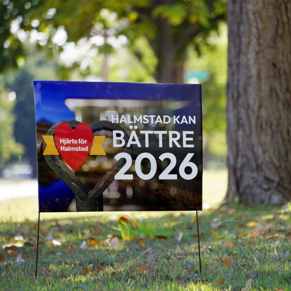 Fastighetsmäklarskylt - Lyx